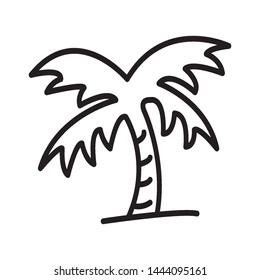 palm tree icon vector design template