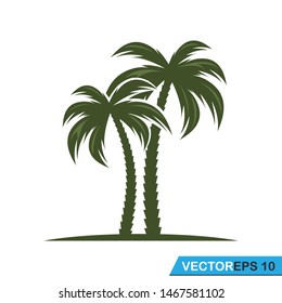 palm tree icon vector design template