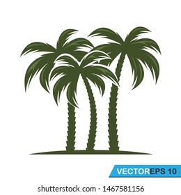 palm tree icon vector design template