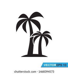 palm tree icon vector design template