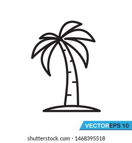 palm tree icon vector design template