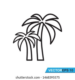 palm tree icon vector design template