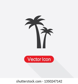 Palm Tree Icon Vector Illustration Eps10