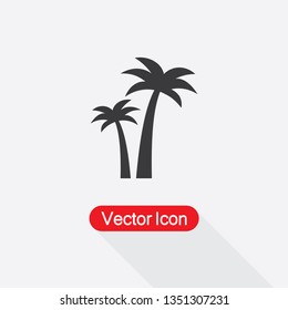 Palm Tree Icon Vector Illustration Eps10