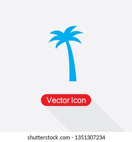 Palm Tree Icon Vector Illustration Eps10