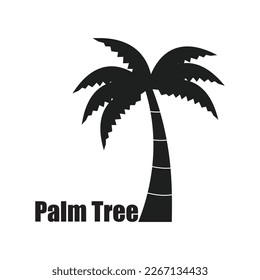 diseño de ilustraciones vectoriales de icono de palmera