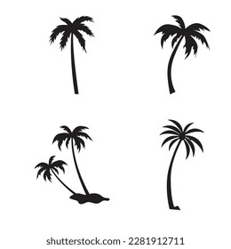 palm tree icon vector illustration template design