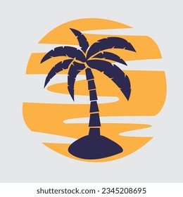 palm tree icon vector illustration