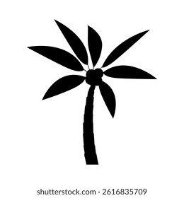 Palm tree icon vector. Tree illustration sign. Island symbol. Rest logo.