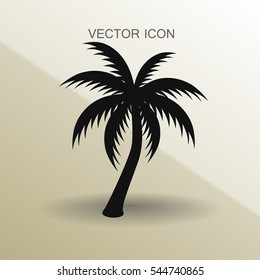 palm tree icon vector illustration