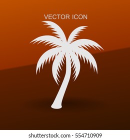 palm tree icon vector illustration