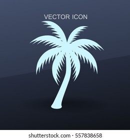 palm tree icon vector illustration