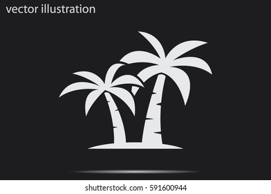 palm tree icon vector illustration eps10.