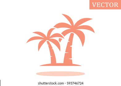 palm tree icon vector illustration.