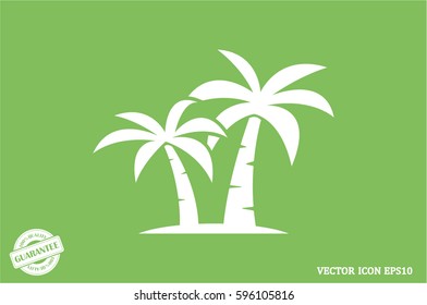palm tree icon vector illustration eps10.