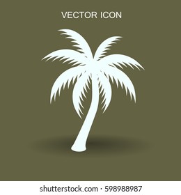 ilustración vectorial de icono de palmera