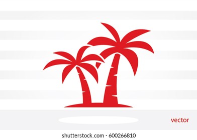 palm tree icon vector illustration eps10.