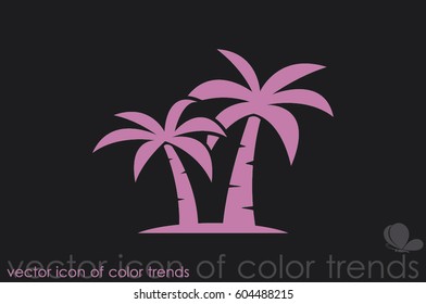 palm tree icon vector illustration eps10.