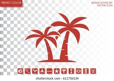 palm tree icon vector illustration eps10.