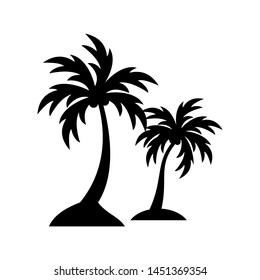 palm tree icon vector, palm logo vector template.