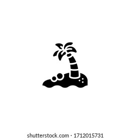 Palmenbaumsymbol. Vektorillustration von Palmen auf grauem Hintergrund