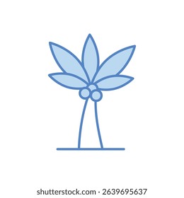 Palm Tree Icon vector stock illustration