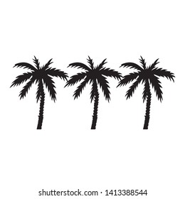 Palm tree icon vector symbol 