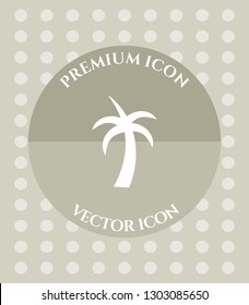 Palm Tree Icon for Web. Application, Software & Graphic Design.