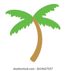 palm tree illustration summer theme element suitable for web design, stickers, promotions, holidays, etc.