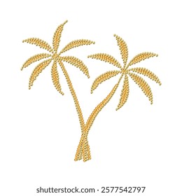 palm tree illustration for t shirt print, greetings, poster, banner