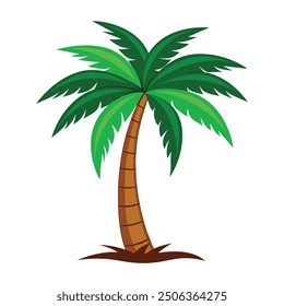 A palm tree illustration vector design