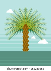 palm tree illustration/vector