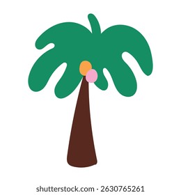 Ilustración de palmera Palmera de verano