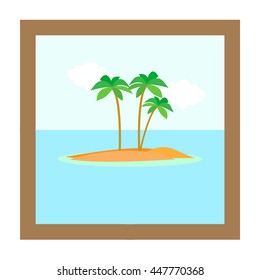 palm tree in island
