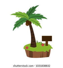 palm tree island icon image 