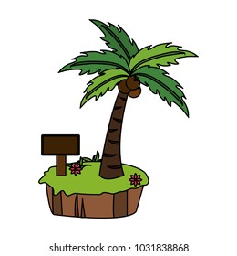 palm tree island icon image 