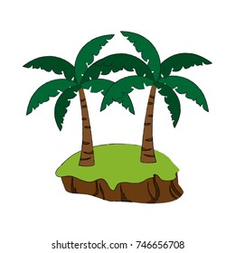 Palm tree isolated