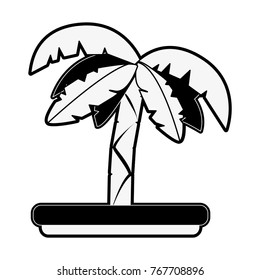Palm tree isolated