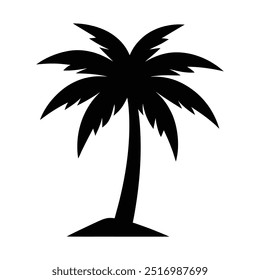Palm tree Isolated flat vector illustration