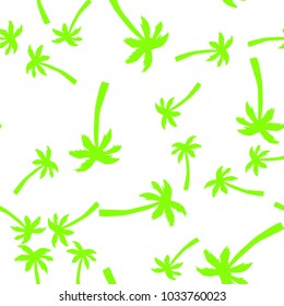 Palm tree leaf seamless pattern
