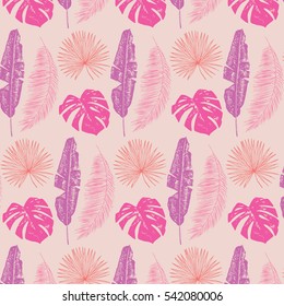 palm tree leaves pattern