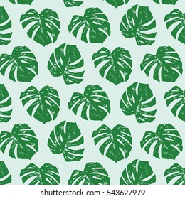 palm tree leaves pattern
