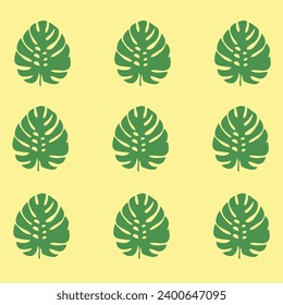 Las hojas de palmera siguen un patrón repetido sin fisuras. Fondo de hoja tropical.