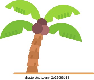 Palm tree Line vector Icon Design