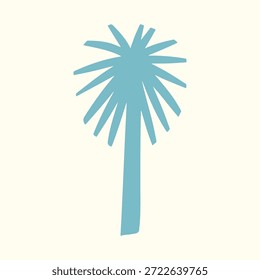 Logotipo de la palmera, logotipo del árbol de coco, logotipo tropical minimalista del verano