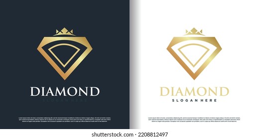 palm tree logo desaign vector with creative concept premium vector