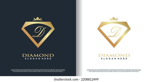 vector de diseño del logo de la palmera con concepto creativo vector premium