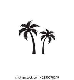 Palm tree logo design dector