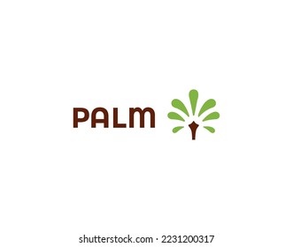 Palm tree logo design, Palm tree illustrations 