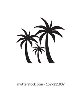 Palm tree logo design template vector illustration